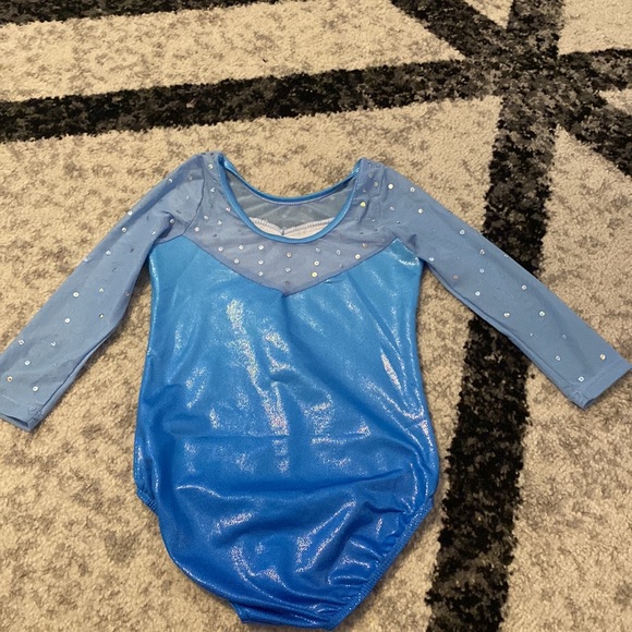 Gymnastics leotard with 3/4 sleeve, child size 7/8 - Picture 4 of 5